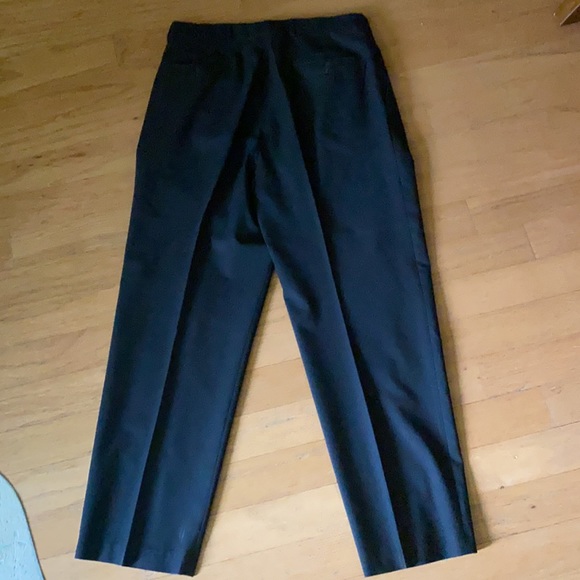 Hart Schaffer Marx Black pleated slacks for men - Picture 5 of 9